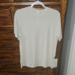 Lululemon Jersey Training Short Sleeve! Sz 6 BONE, Nwts! Hip Length,relaxed!